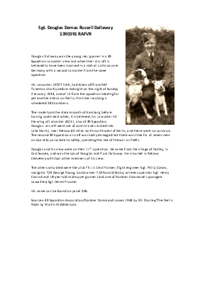 A preview of a PDF biography for Dallaway, Douglas Demas Russell